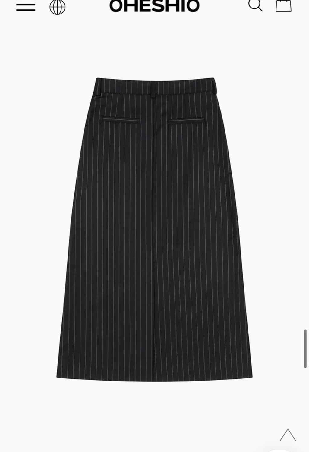 오헤시오 스트라이프 슬릿 스커트 상품이미지3