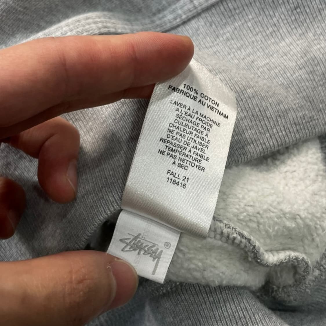 100 스투시 스탁 자수 맨투맨 상품이미지5