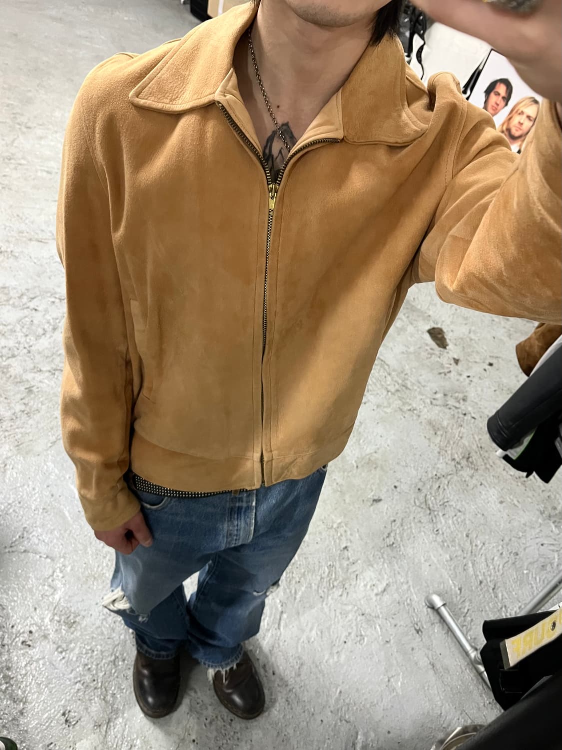 70s vtg talon zipper suede jacket 🇺🇸 상품이미지4