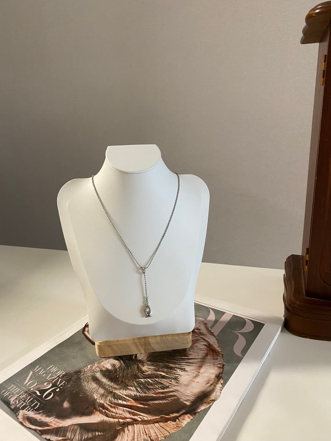 빈티지 물고기 드롭 목걸이 상품이미지3