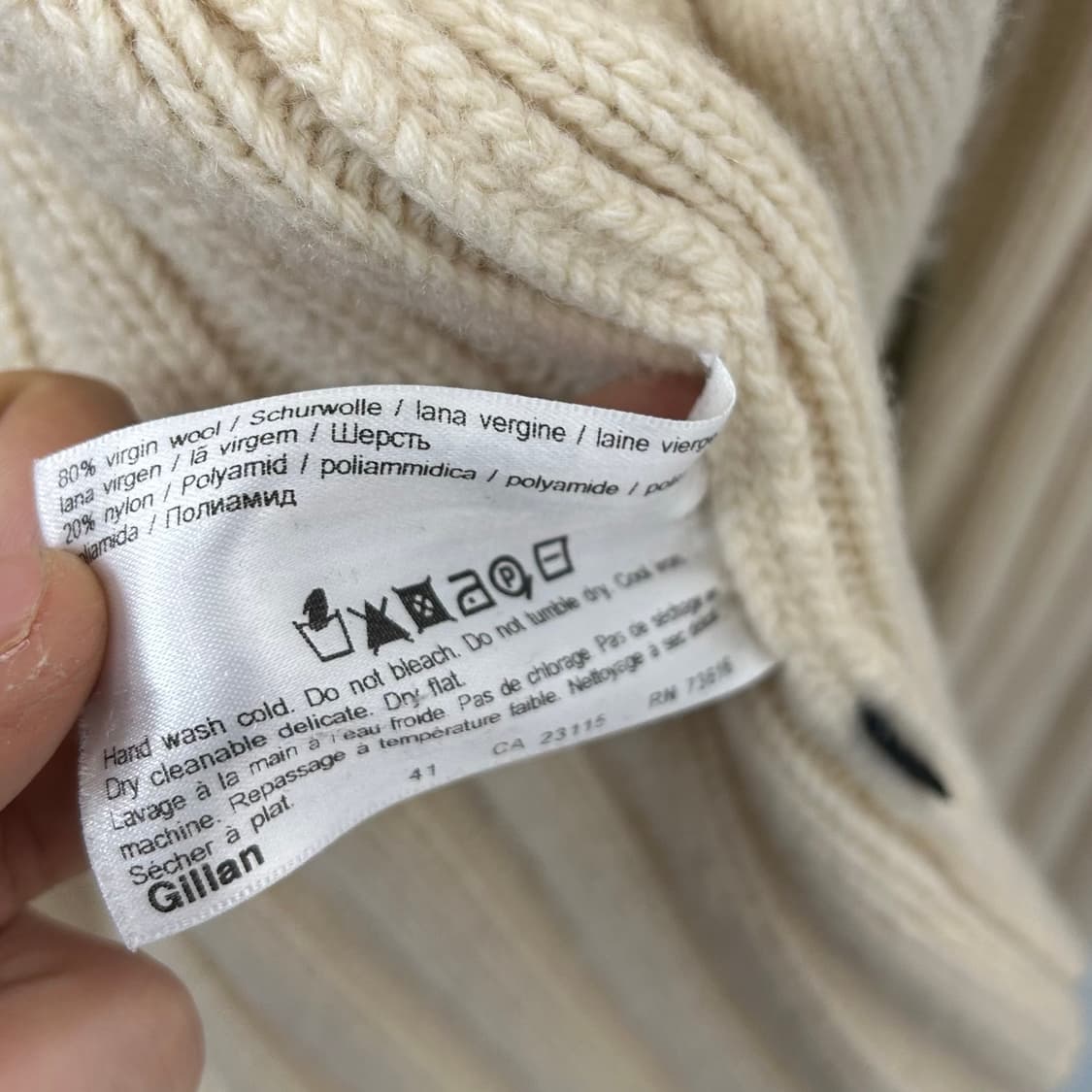 휴고보스 투웨이 울 케이블 니트 자켓 상품이미지9