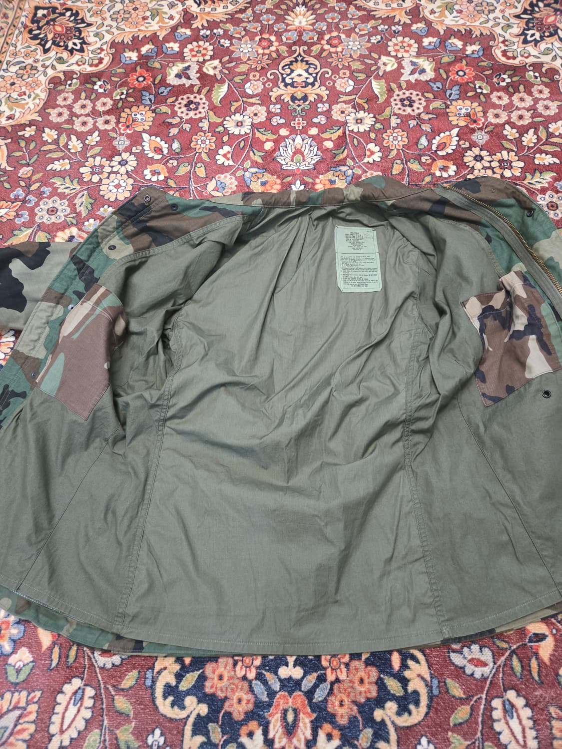 오리지널 US ARMY M65 필드 자켓 우드랜드 (스몰,래귤러) 상품이미지7