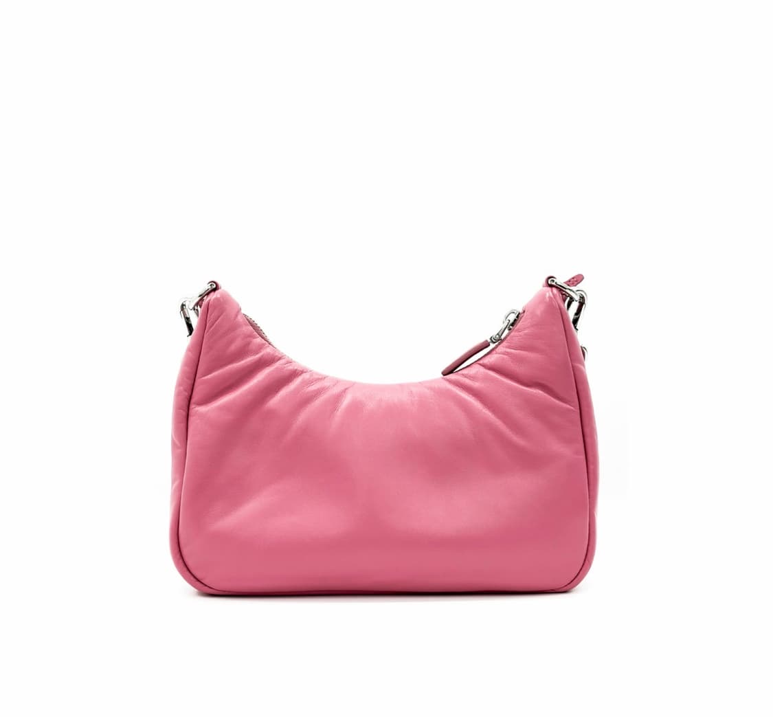 프라다 여성 패딩 나파 레더 리에디션 2005 숄더 호보백 크로스백 핑크 상품이미지3