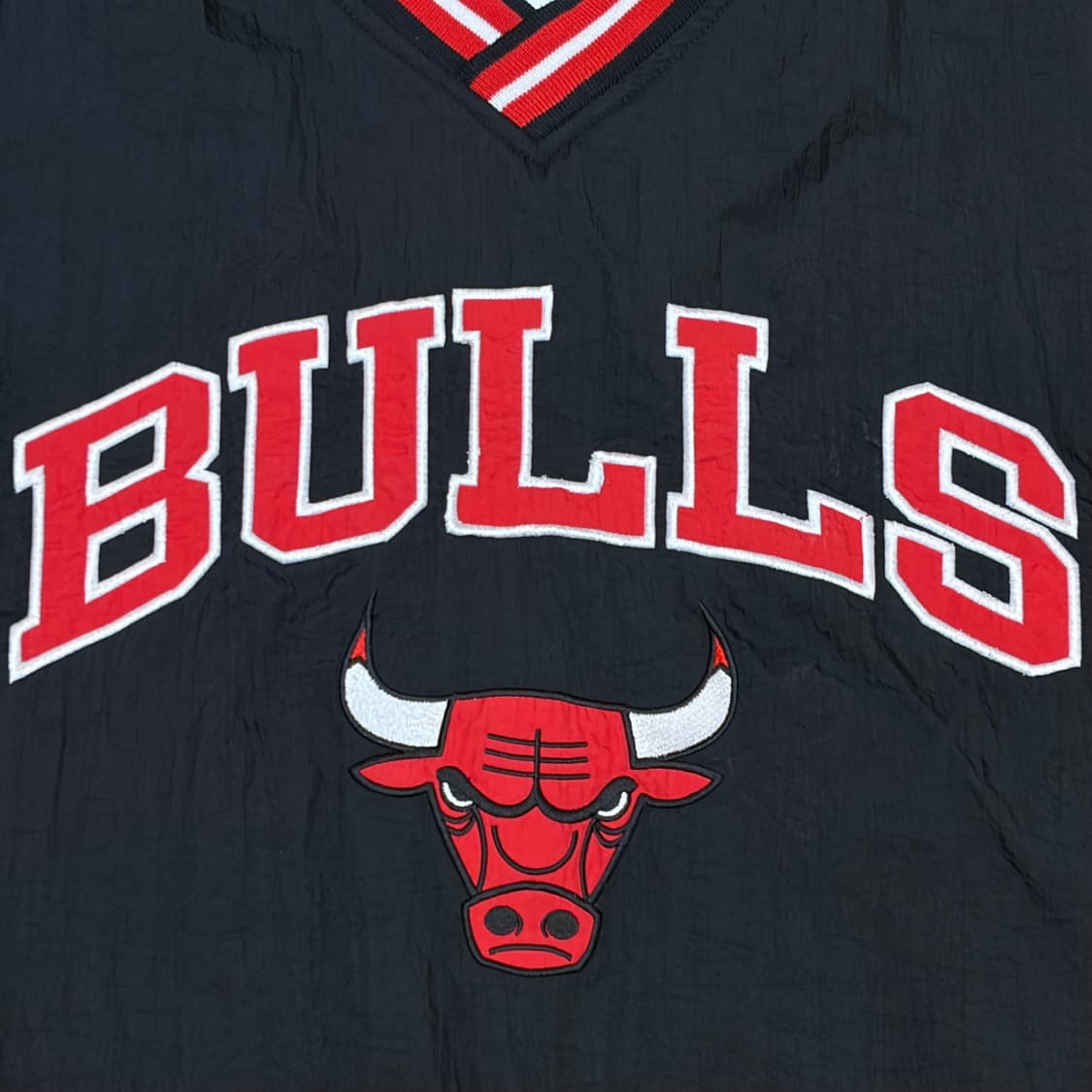 레어 90s 미국 빈티지 챔피언 NBA 시카고불스 풀오버 바람막이 상품이미지4