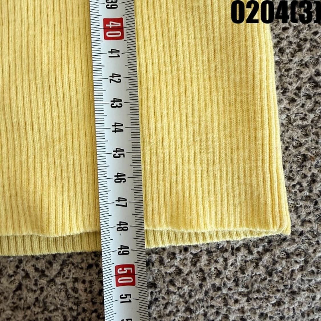 [S] 우알롱 여성 브이낵 골지 옐로우 가디건 0204(3) 상품이미지7