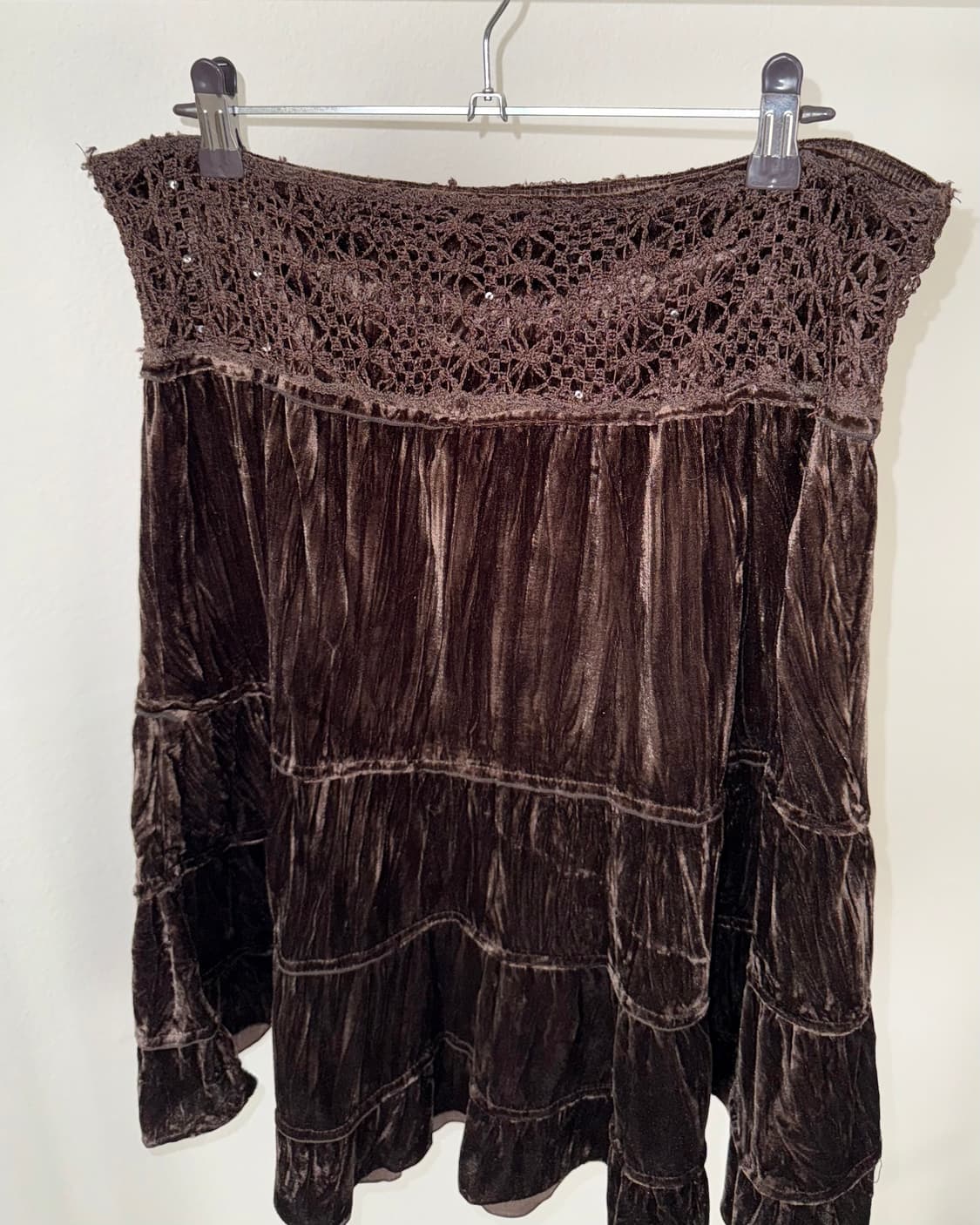 빈티지 벨벳 스커트 상품이미지4