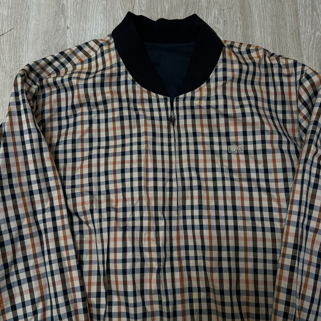 닥스 남성 리버시블 체크 블루종 자켓 XXL/110  상품이미지5