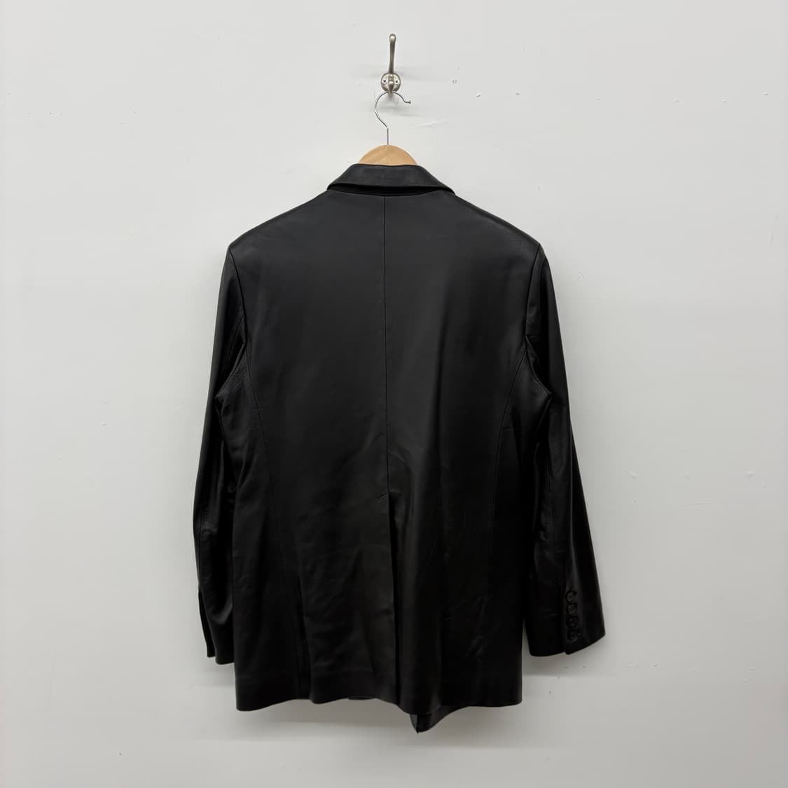 빈티지 양가죽 블랙 레더 자켓 여/M 상품이미지5