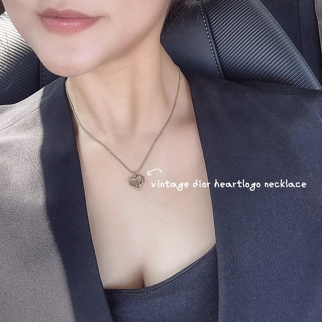 정품 디올 하트 로고 목걸이 상품이미지2