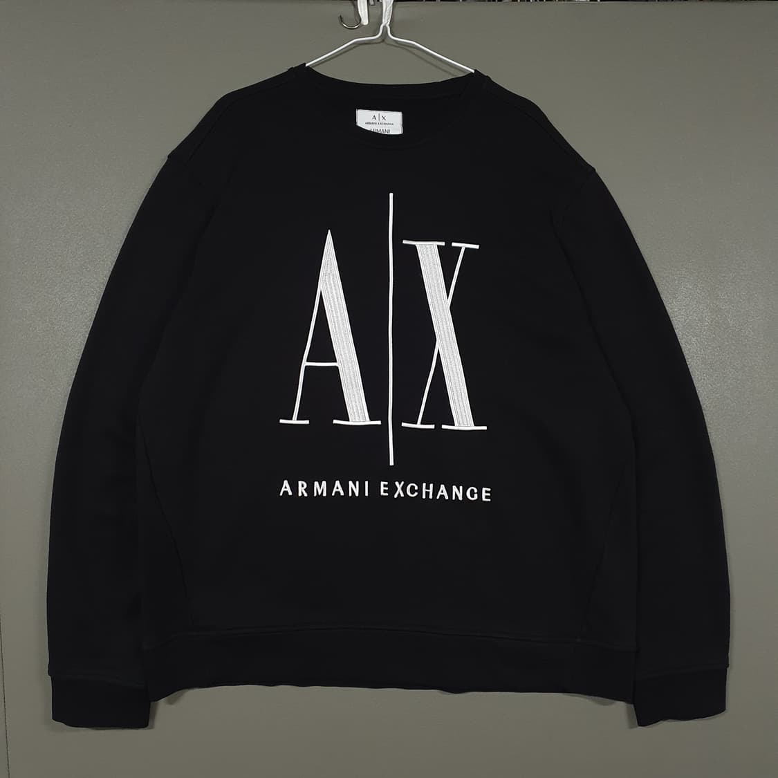 XL (105) 아르마니 익스체인지 신형 AX 빅로고 맨투맨 스웻셔츠 상품이미지2
