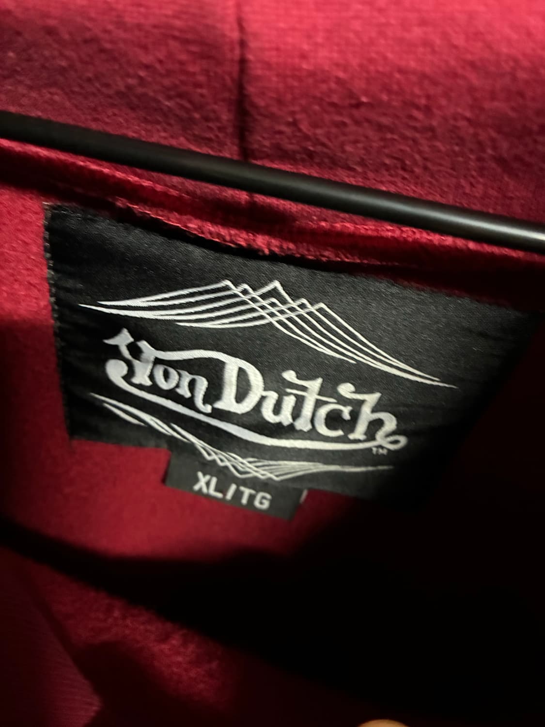 [새상품] 본더치 버건디 후드티 XL/105 상품이미지3