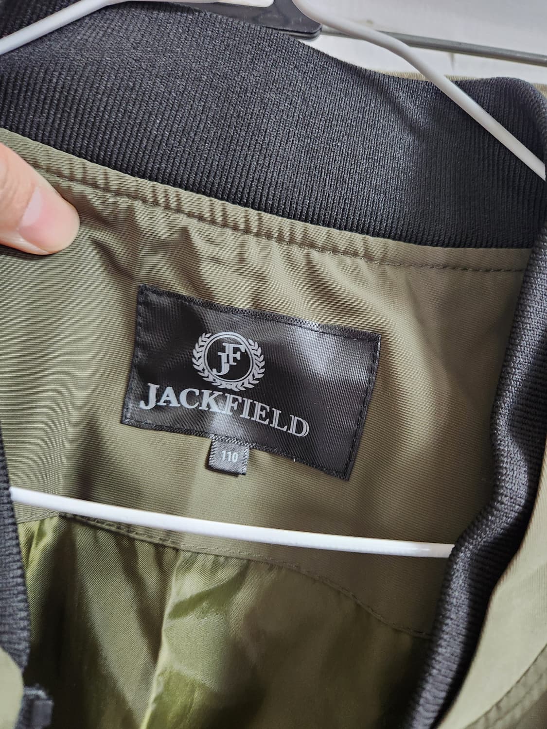 잭필드 블루종 카키색 봄버 자켓 110 상품이미지4