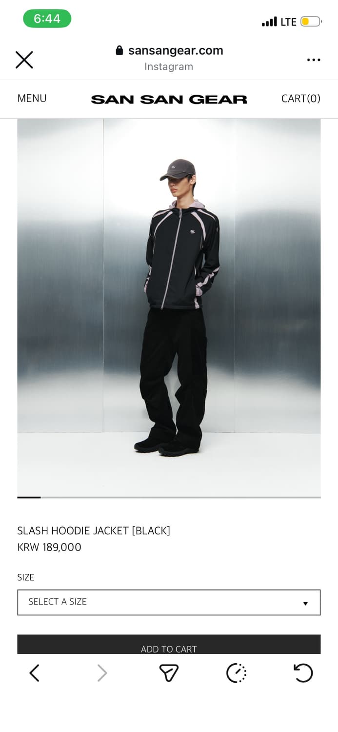 산산기어 slash hoodie jacket 상품이미지2