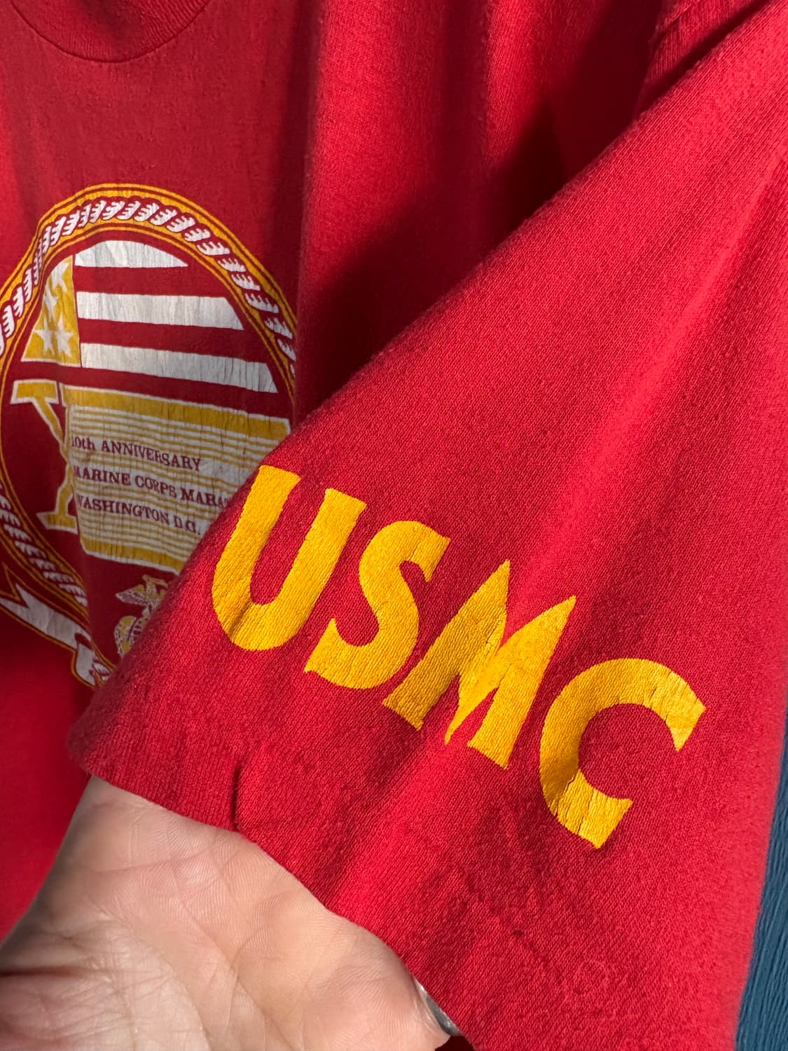 80’s Velva Sheen USMC Single stich T 상품이미지4