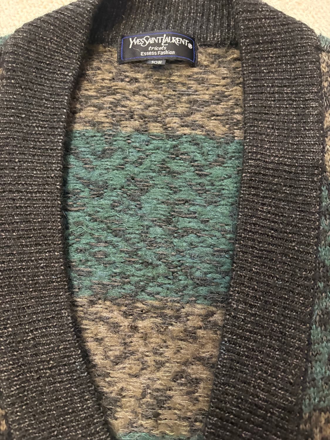 XL 입생로랑 90s 울 니트 가디건 상품이미지4