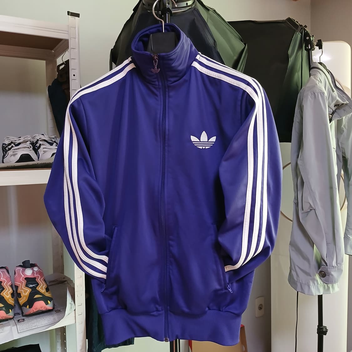 Adidas 아디다스 져지 퍼플 보라색 트랙탑 자켓 상품이미지2