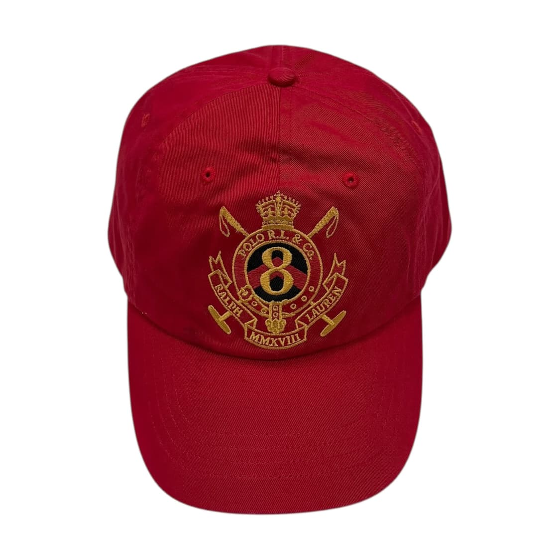 폴로 랄프로렌 빈티지 레드 볼캡 모자 상품이미지1