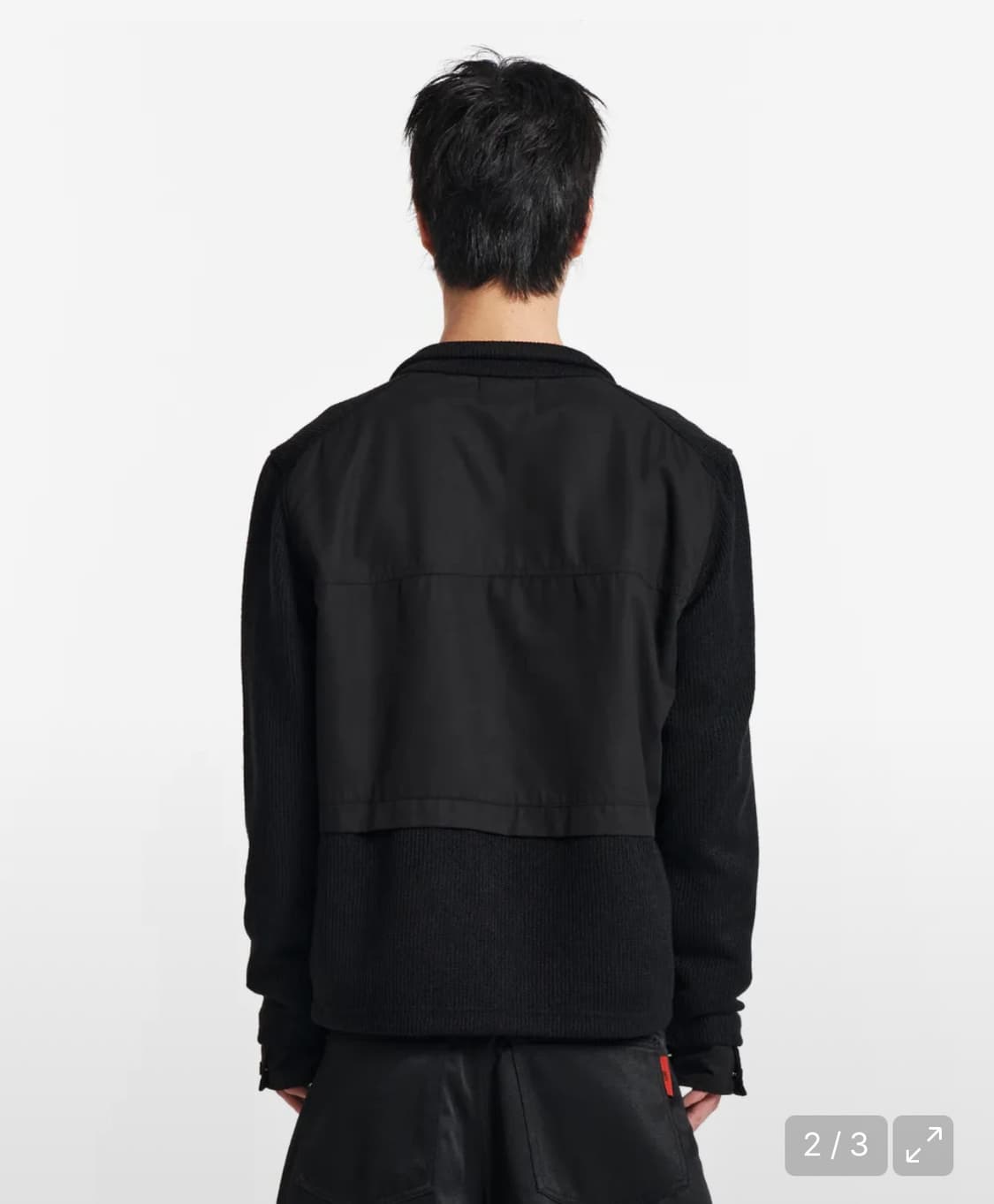기철 Mono Clash Knit zip-up (Black) 상품이미지2