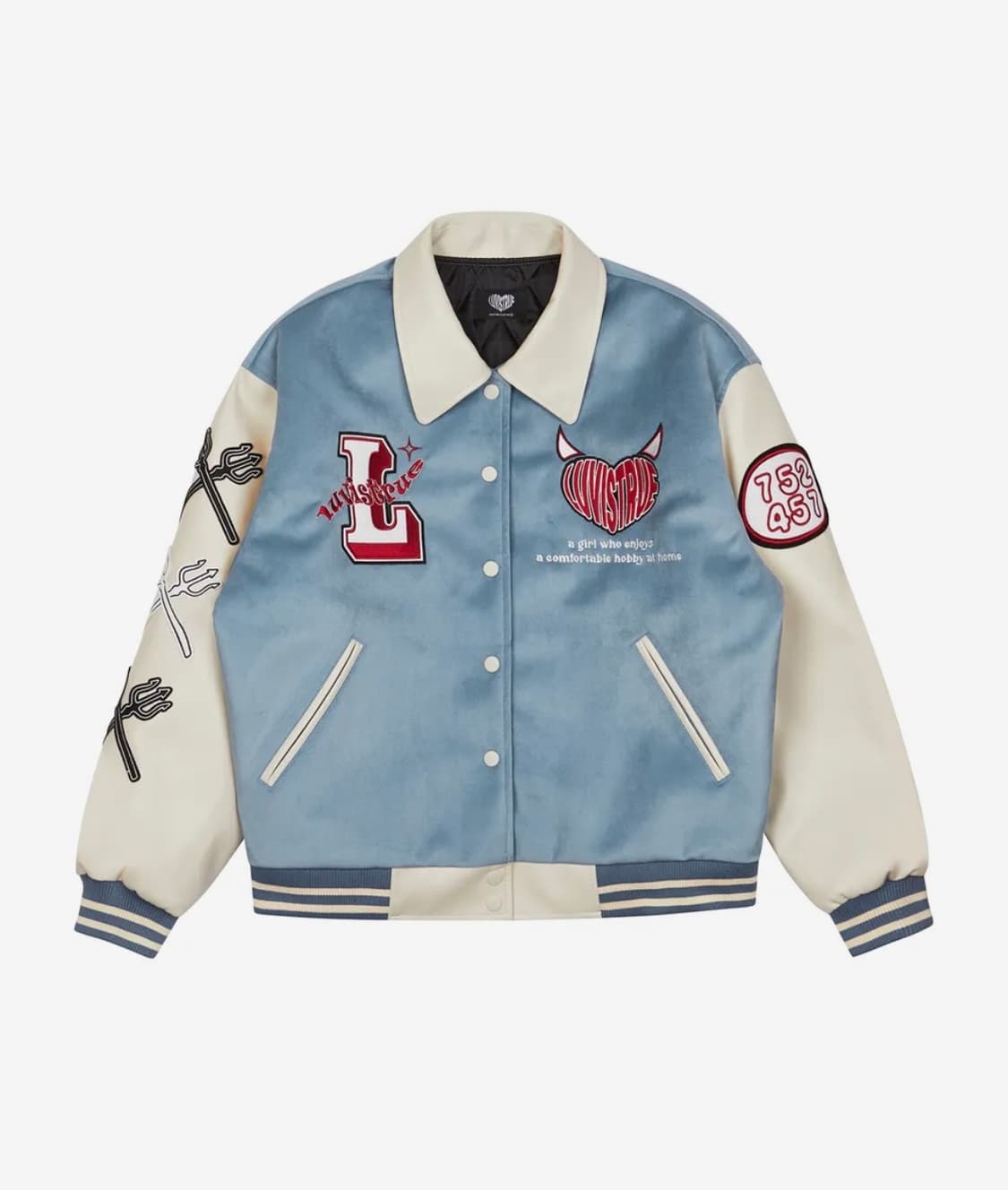 러브이즈트루 LUV IS TRUE 바시티 자켓 상품이미지1