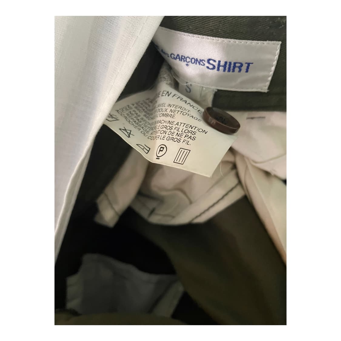 꼼데가르송 shirt 코튼 트라우저 상품이미지4