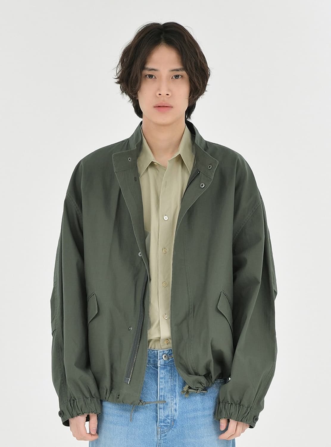 [4] 브라운야드 에센셜 숏 파카 올리브 상품이미지2