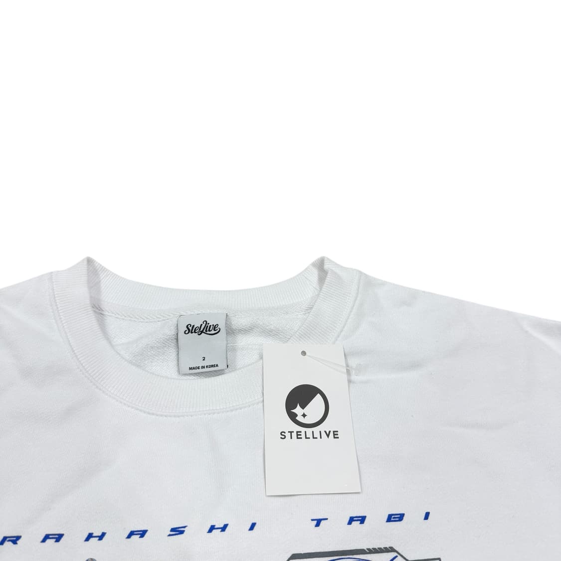 스텔라이브 아라하시 타비 스웻셔츠 맨투맨 화이트 2 상품이미지3