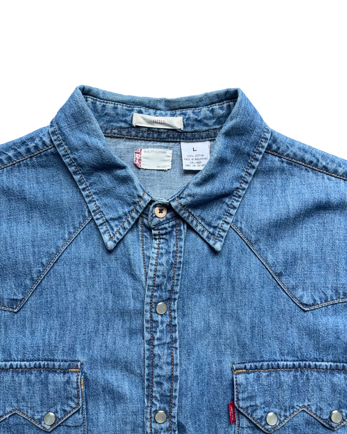 Levi's Fitted Denim Western Shirt 상품이미지4
