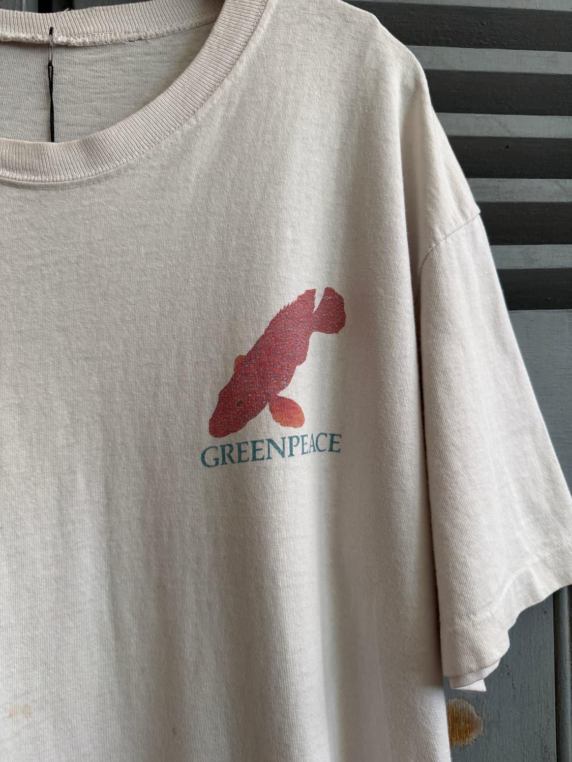 [L]90's GreenPeace 캠페인 프린팅 티셔츠 상품이미지4