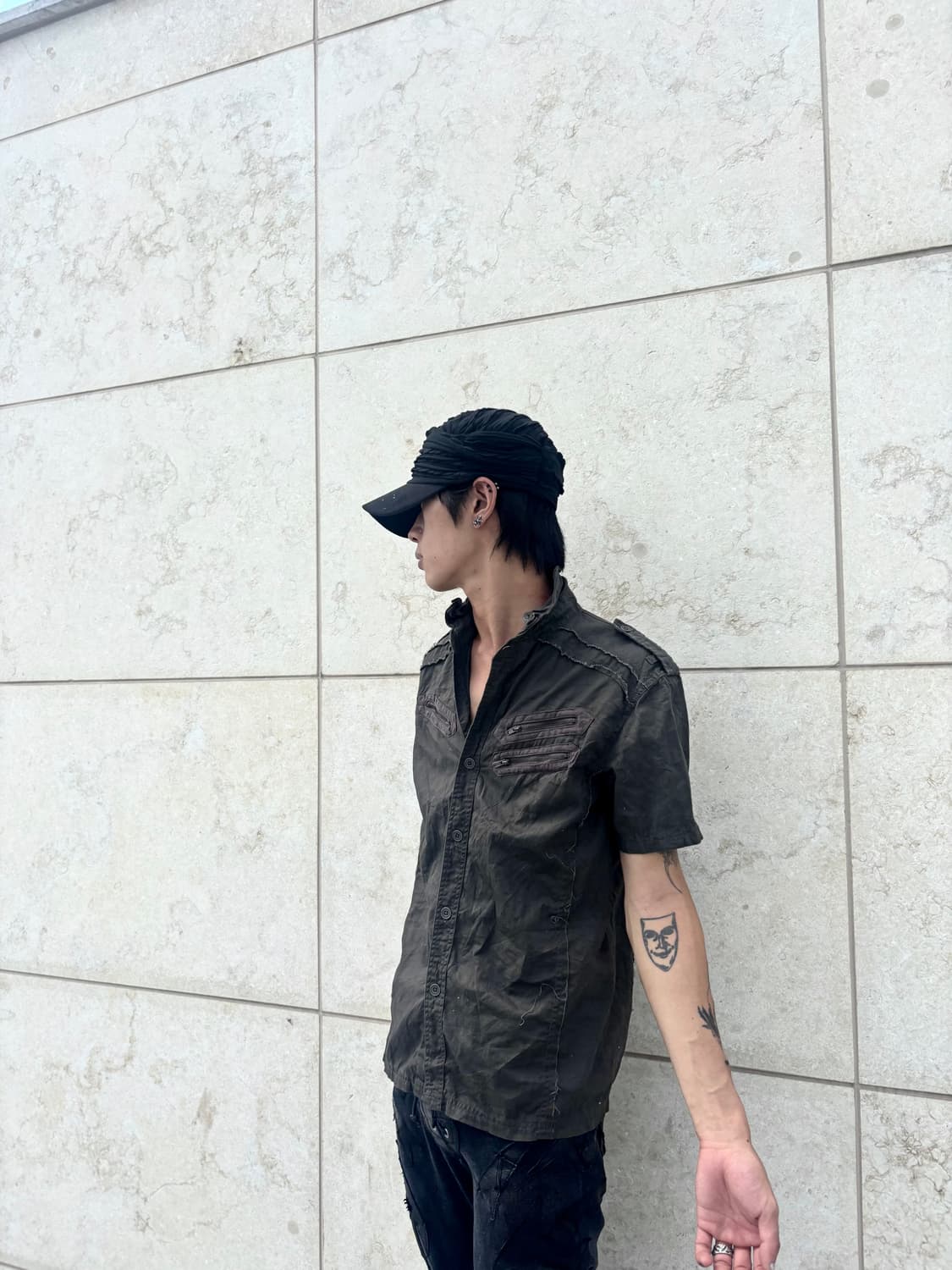 “Vintage”Grunge Mood Double Zipper Detai 상품이미지2