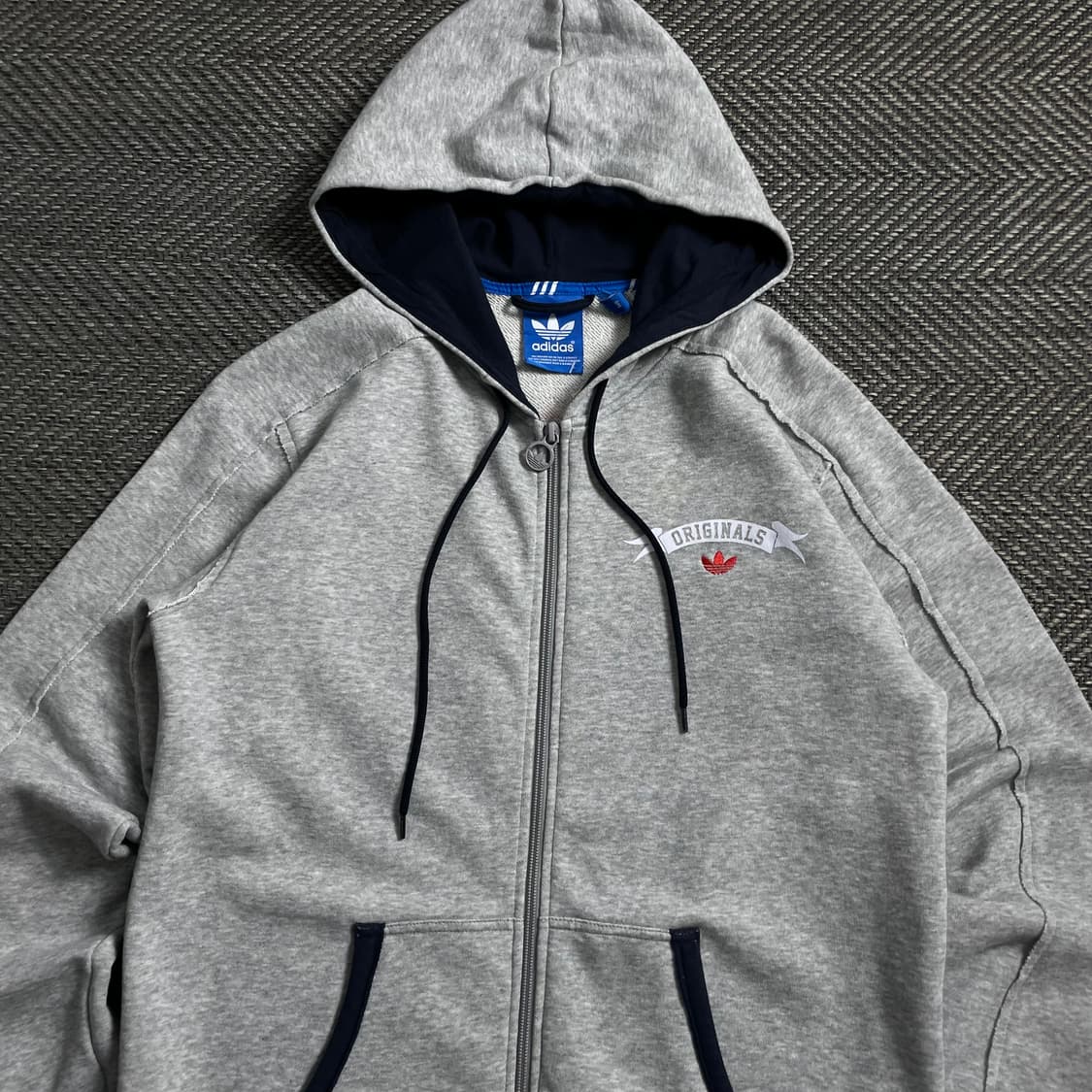 아디다스 오리지널 빅로고 박시핏 트랙 후드집업o 4056 상품이미지4