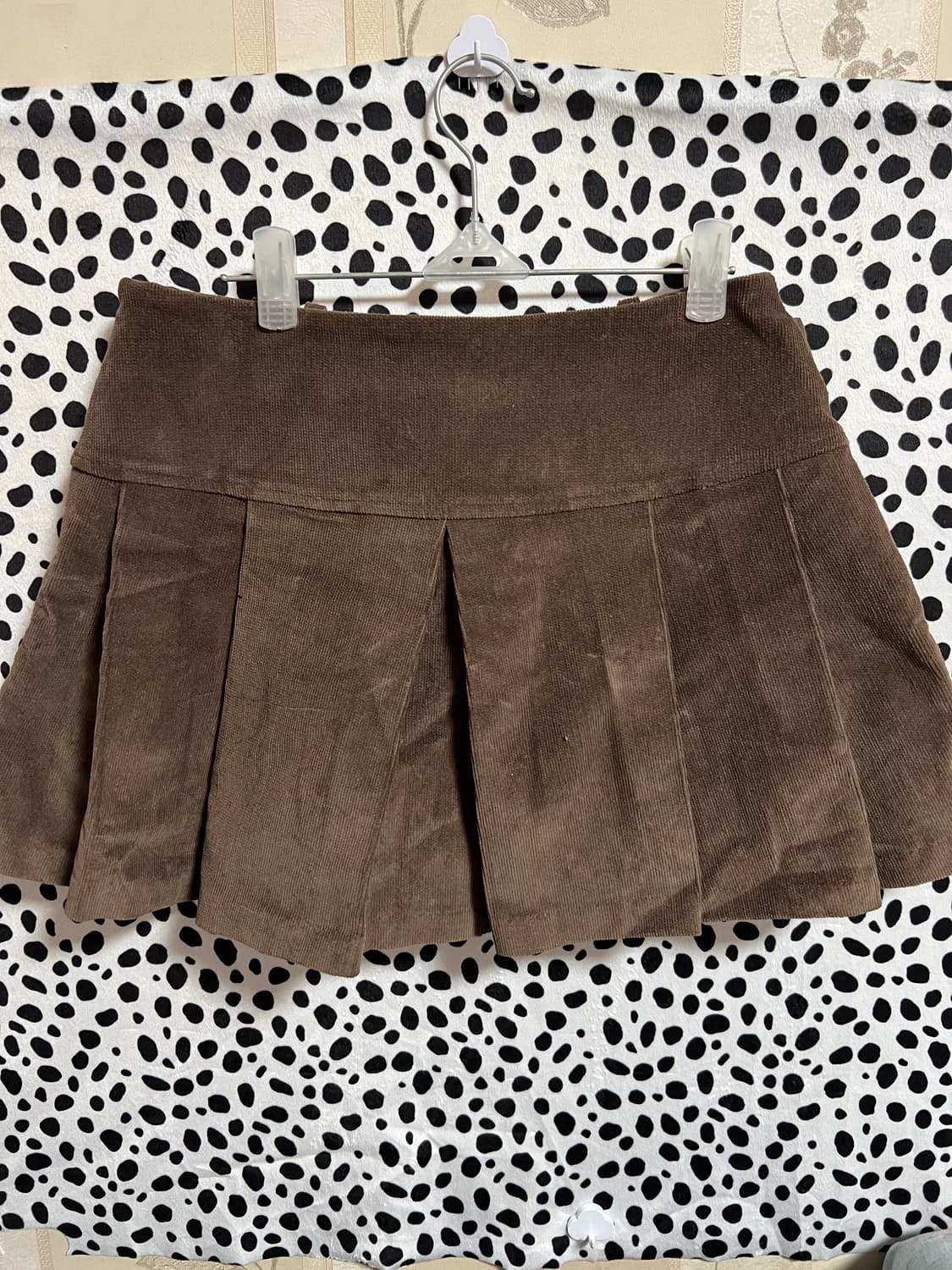 플리츠 코듀로이 벨트 스커트  상품이미지2