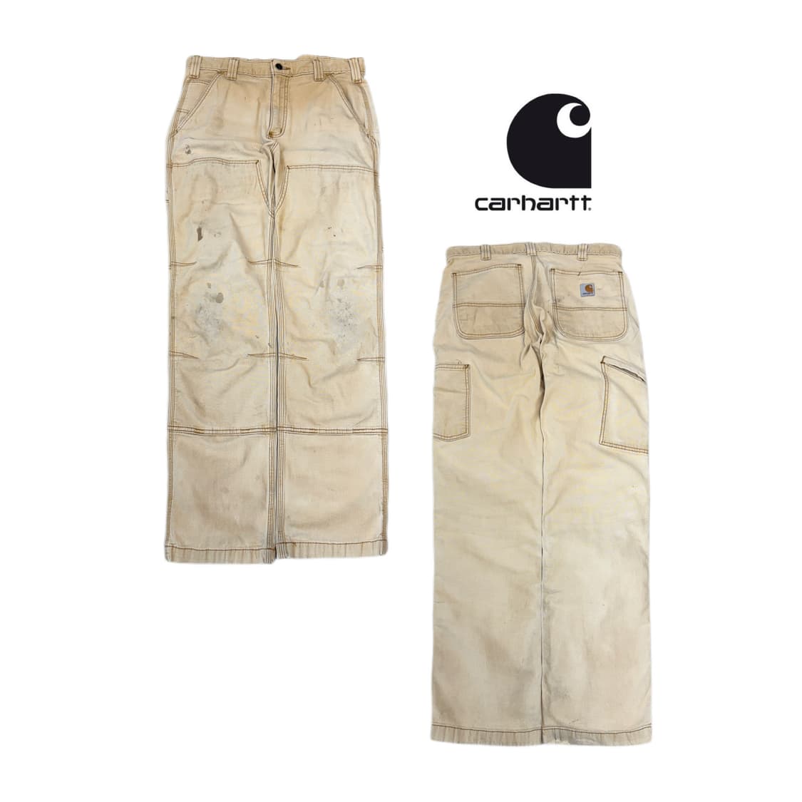 칼하트 OG 페이딩 더블니 워크팬츠 상품이미지1