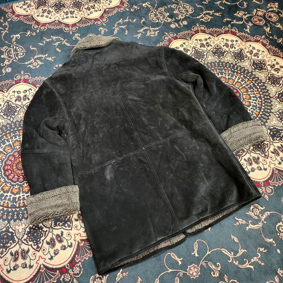 90s CERVANTES 레더 무스탕 (105) 상품이미지7