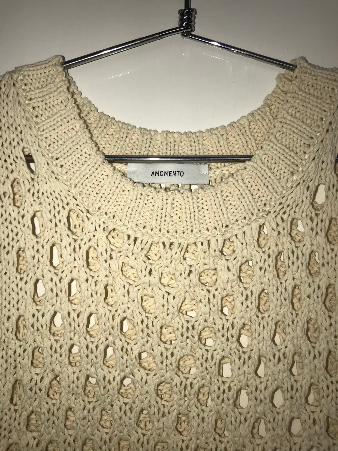 AMOMENTO Ecru Sleeveless Knit Top 상품이미지2