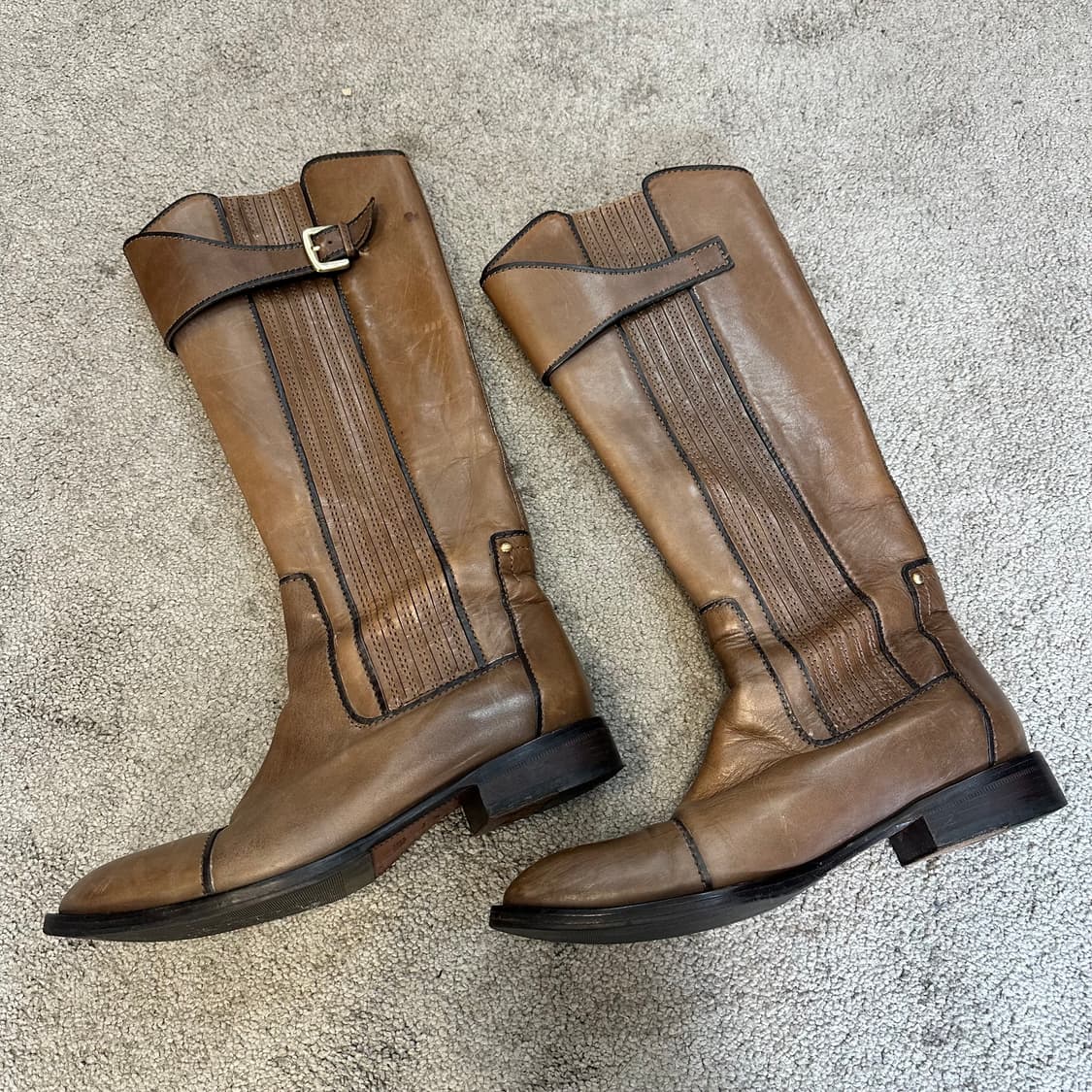 휴고 보스 브라운 가죽 웨스턴 부츠245 상품이미지2