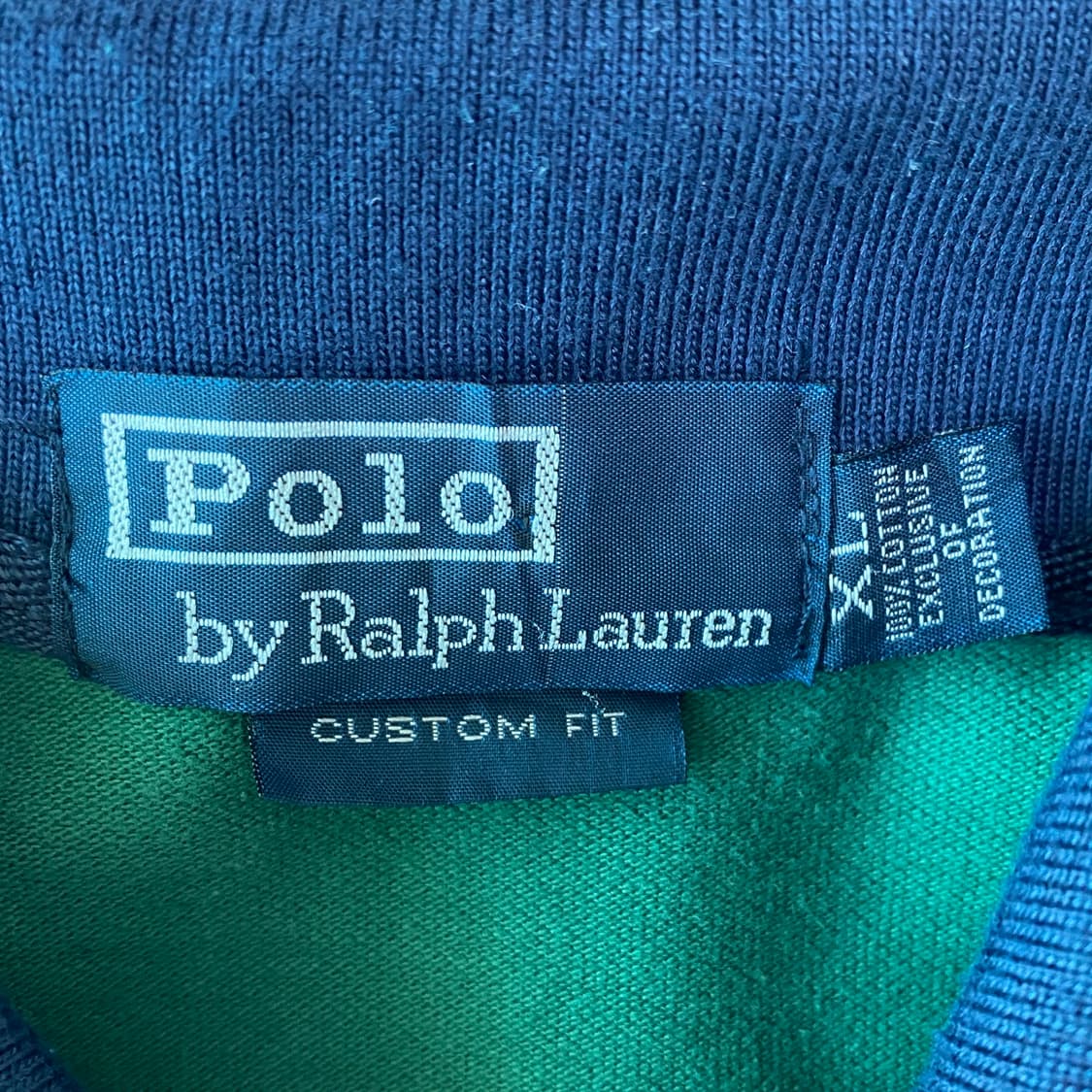 🟢 [Polo Ralph Lauren] 빈티지 그린 블록 피케 셔츠 상품이미지7
