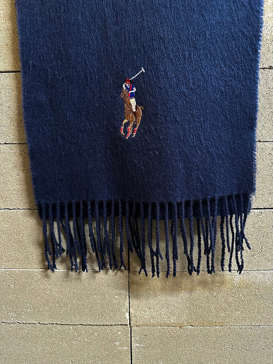 폴로 랄프로렌 네이비 램스울 머플러 상품이미지1