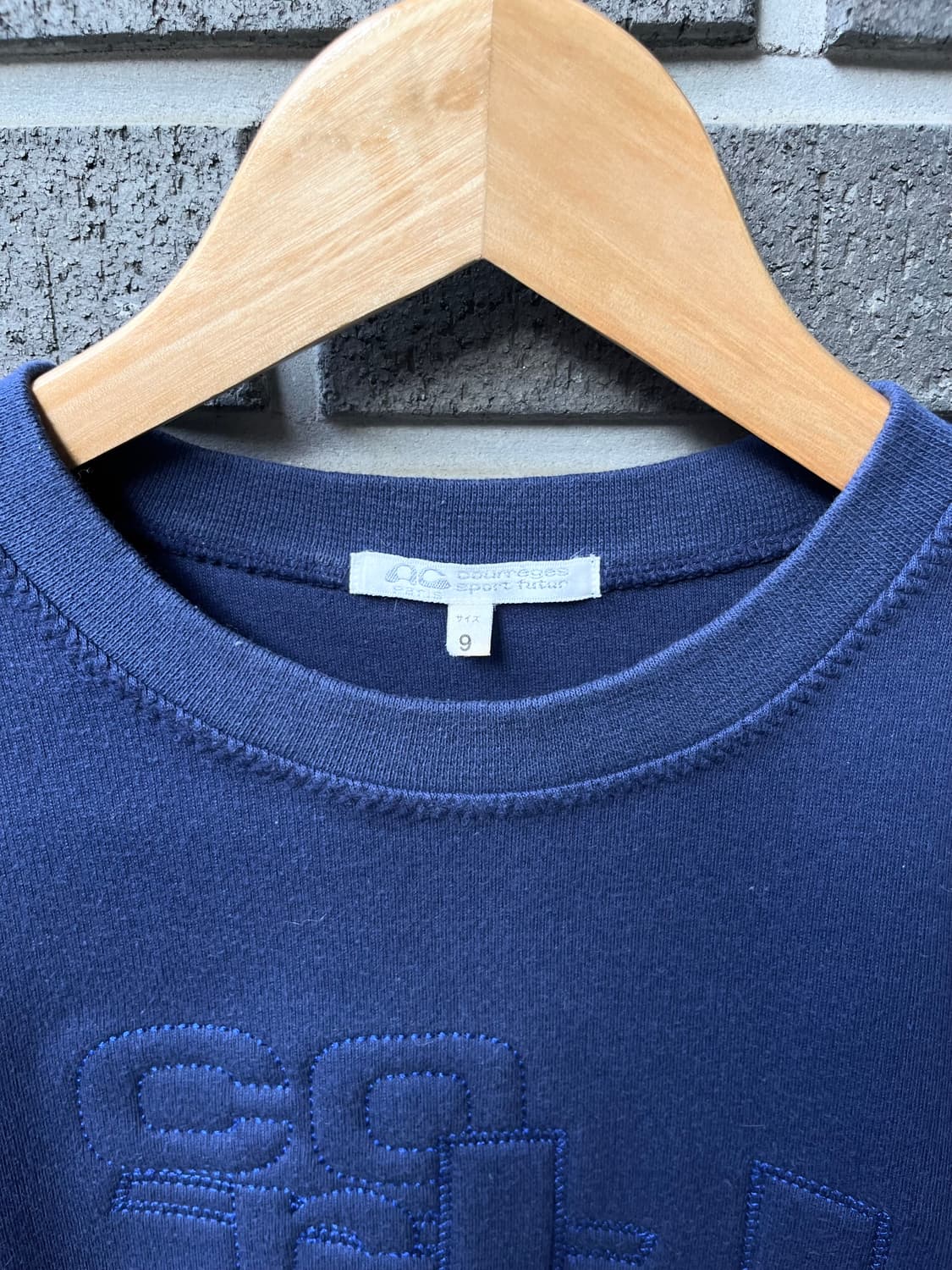 90s COURREGES 레터링 스웻셔츠 상품이미지5