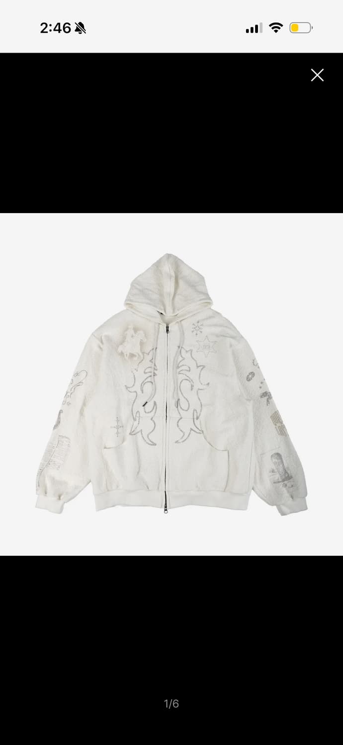 구함) 이알티알 ERTR Rodeo Hoodie Zip Up Ivory 상품이미지1