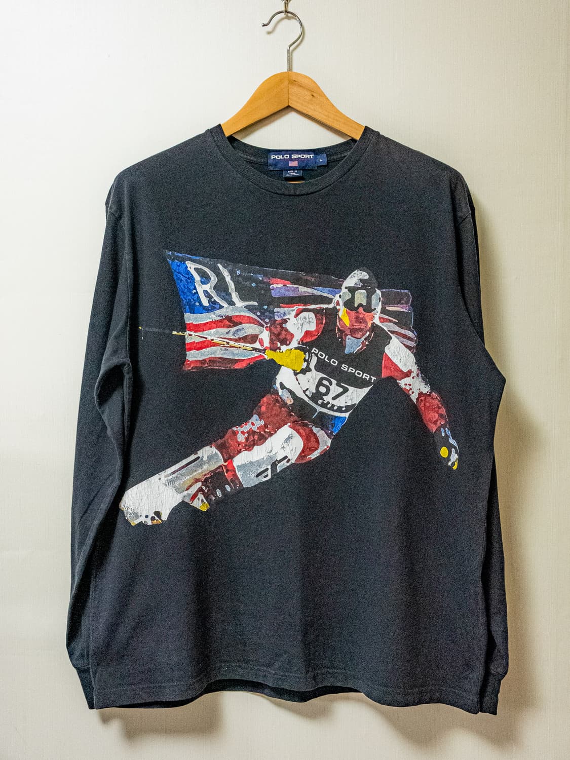 [폴로 스포츠 대방출] 90s 폴로스포츠 스키 롱슬리브 티셔츠 상품이미지1