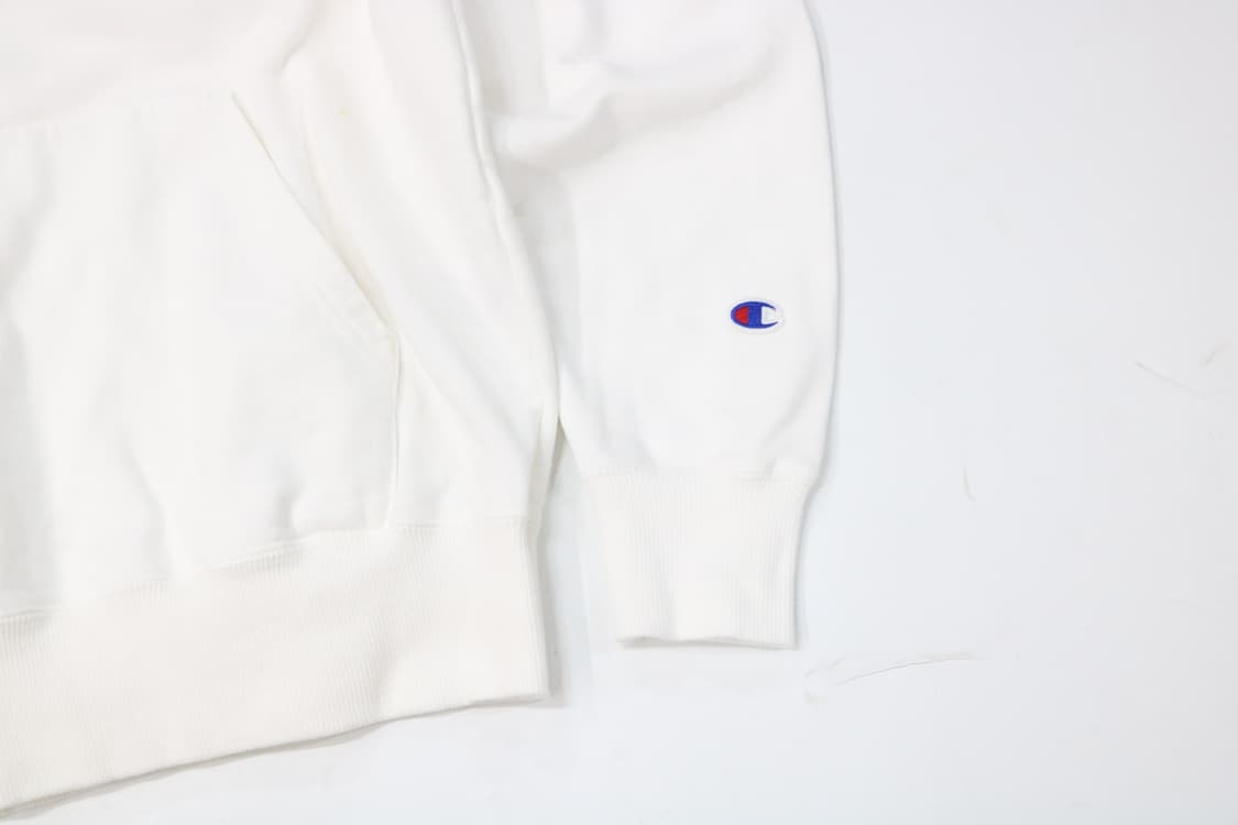 챔피온 빈티지 아치 로고 화이트 후드 스웨트셔츠 상품이미지5