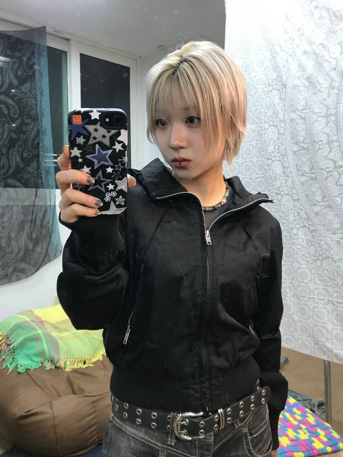 코데즈컴바인 여성 하이넥 바람막이 자켓  상품이미지1