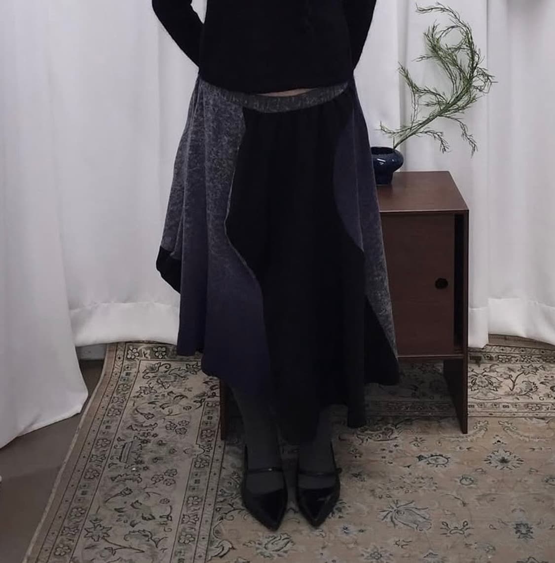 unbalanced  pumpkin banding skirt 상품이미지2