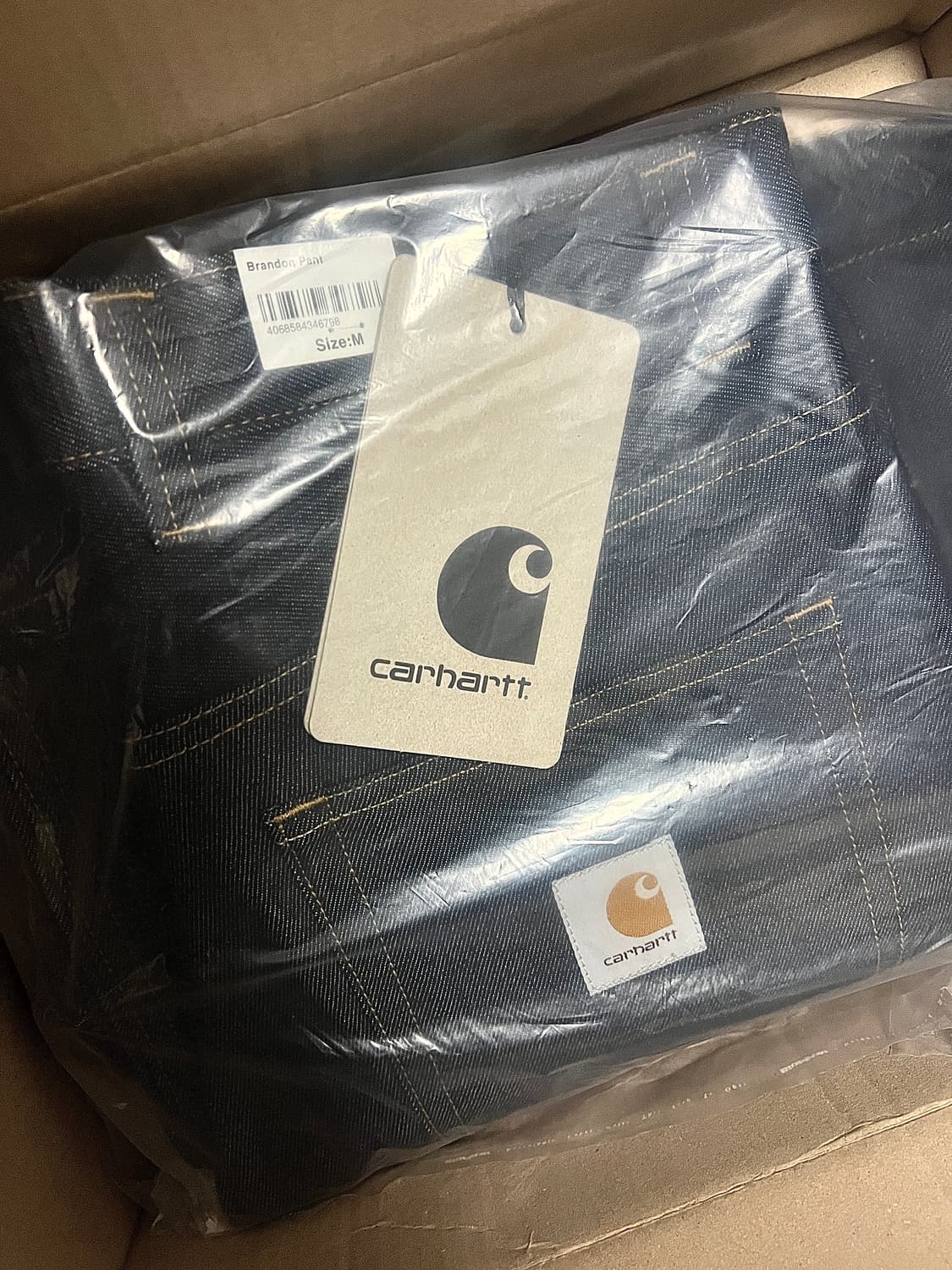 M size / 칼하트 브랜든 팬츠 스미스 블루 리지드 새상품 상품이미지5