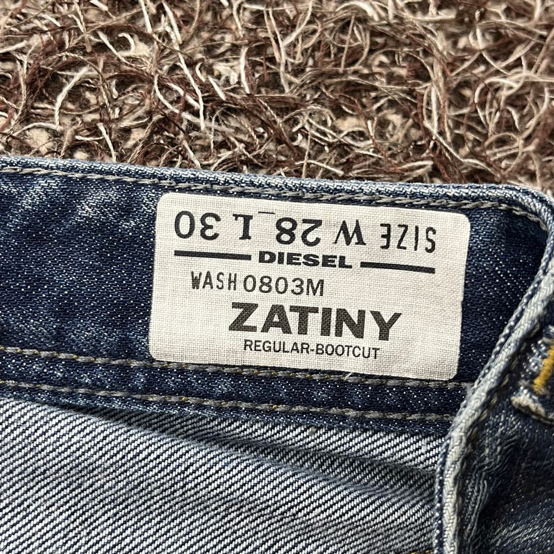 데드스탁 28 디젤 부츠컷 ZATINY 워싱 데님 팬츠 상품이미지7
