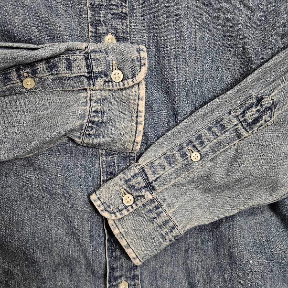 폴로 랄프 로렌 샴브레이 셔츠 M 커스텀핏 상품이미지6