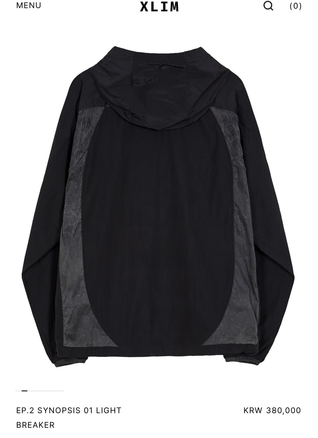 엑슬림 ep2 바람막이 블랙 2 상품이미지2