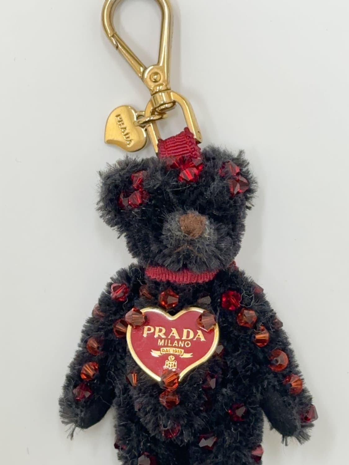 prada / 프라다 블랙 비즈 테디베어 키링  상품이미지3