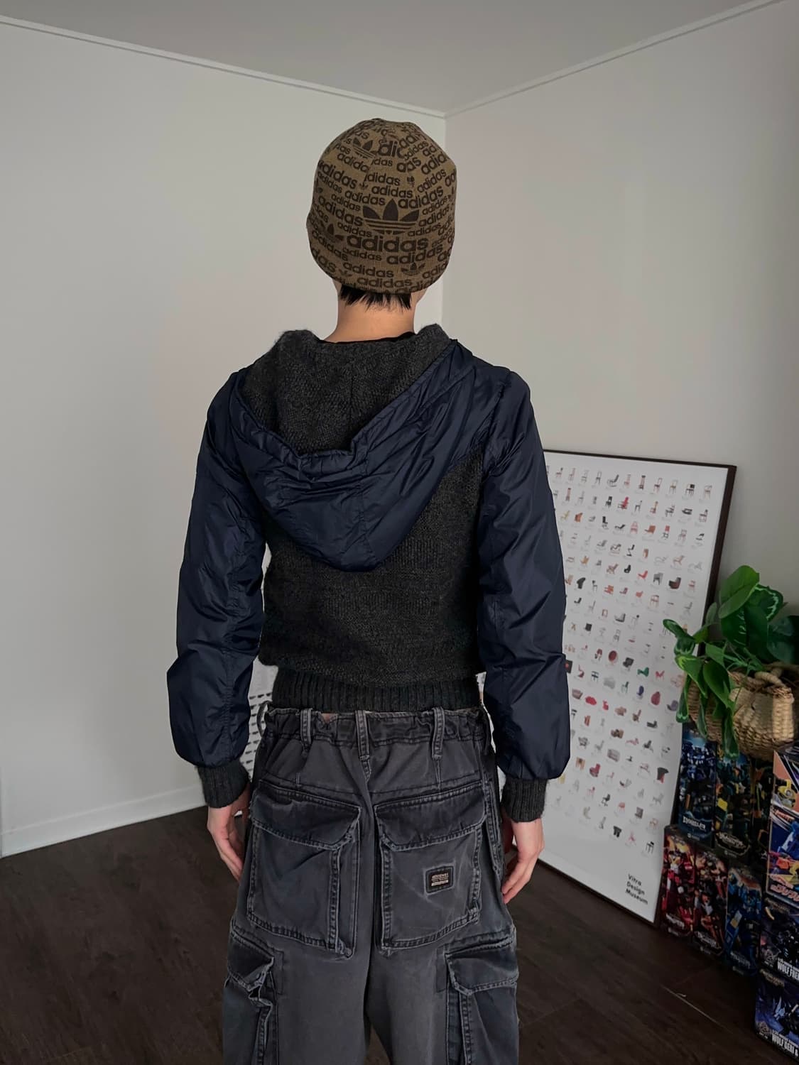 리버서블 니트 리브 크롭 자켓 상품이미지6