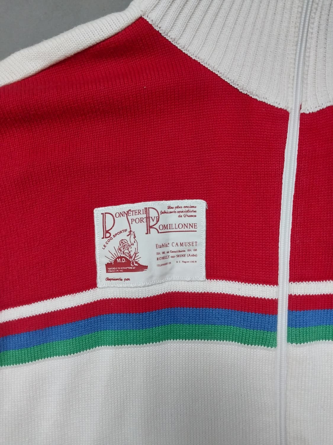 [XL] 르꼬끄 1982 헤리티지 니트 풀집업 자켓 상품이미지3